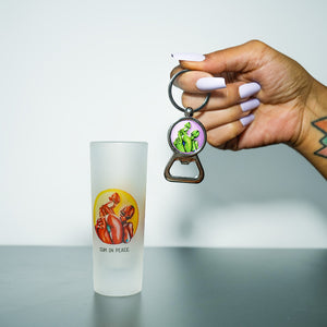 Shot Glass & Bottle Opener Set
