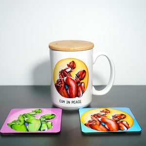 Cum in Peace Mug & Coaster Set