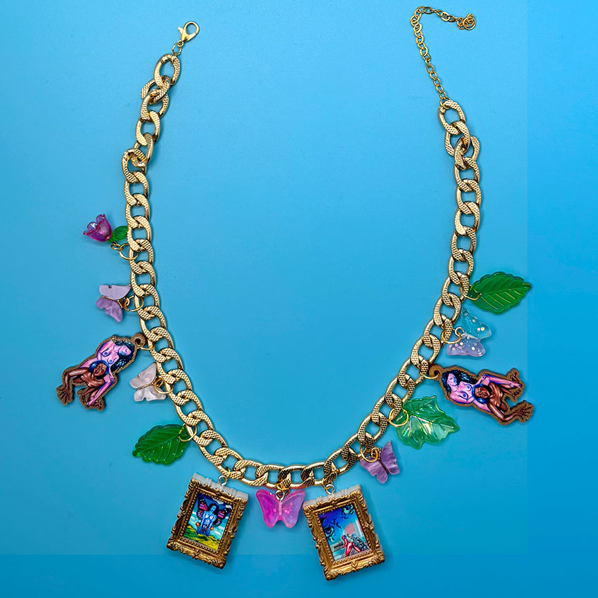 Give Me Butterflies - Gay Ass Charm Necklace