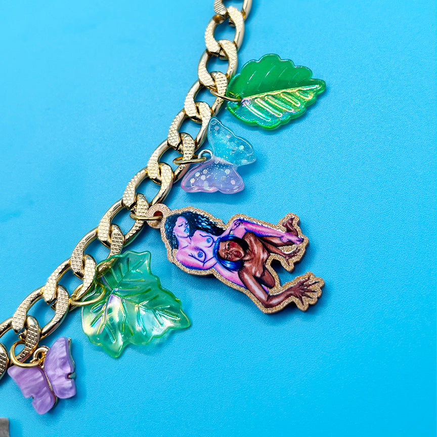 Give Me Butterflies - Gay Ass Charm Necklace