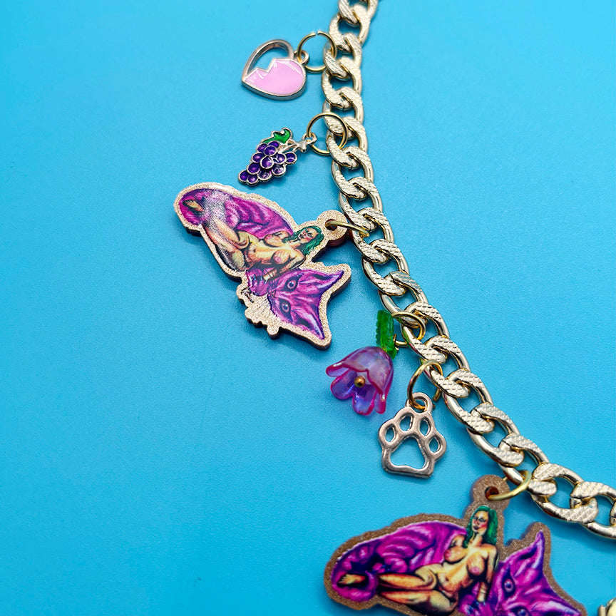 Kitty Cat Call Me - Gay Ass Charm Necklace