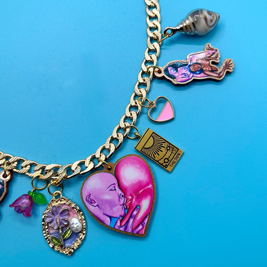 My Moon & Sun - Gay Ass Charm Necklace