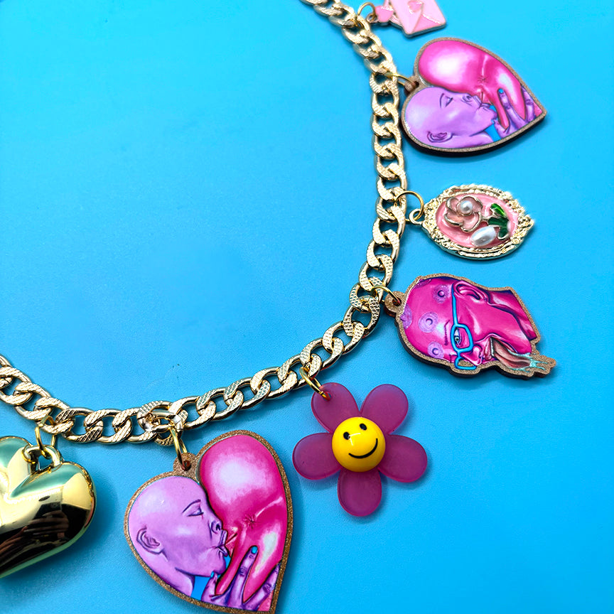 My Big Heart - Gay Ass Charm Necklace