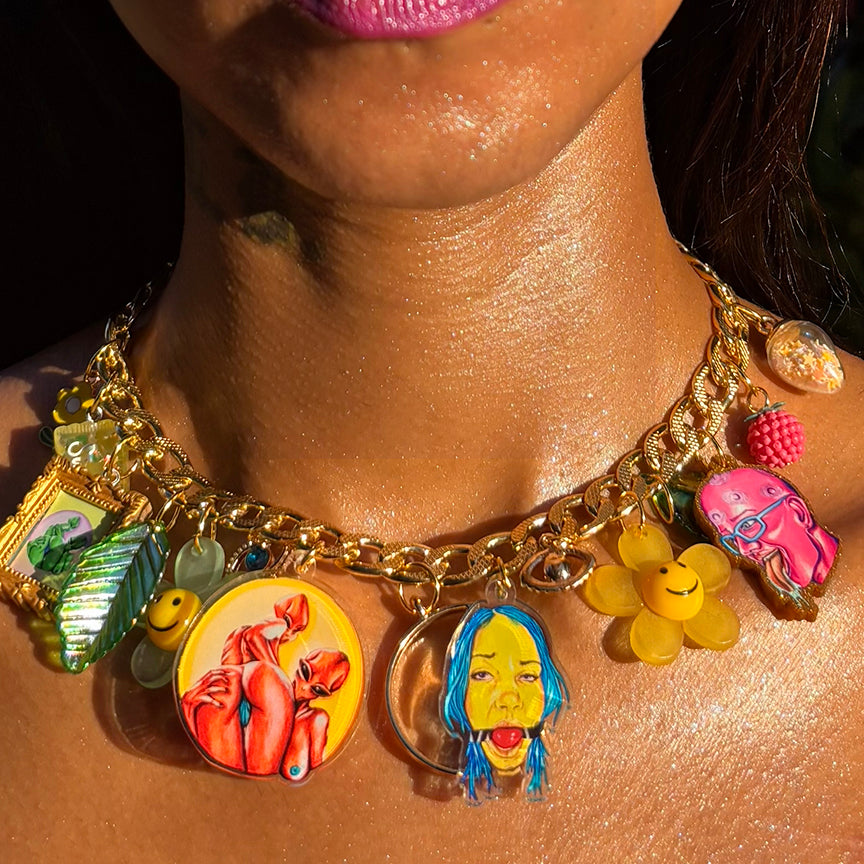 Face Peace - Gay Ass Charm Necklace