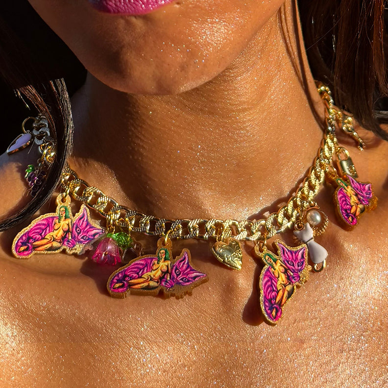 Kitty Cat Call Me - Gay Ass Charm Necklace