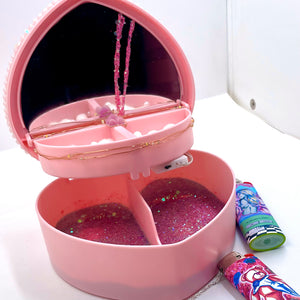 Teddy Bear - Heart Shaped Jewelry Box/Stash Jar