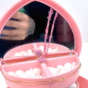 Teddy Bear - Heart Shaped Jewelry Box/Stash Jar