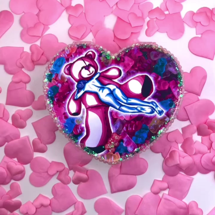 
                
                    Load and play video in Gallery viewer, Teddy Bear - Heart Shaped Jewelry Box/Stash Jar
                
            