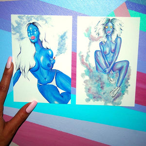 Blunted - set of 2 Sticker Prints