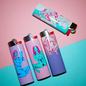 Cruel Summer -Set of 4 Art Lighters