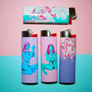 Cruel Summer -Set of 4 Art Lighters