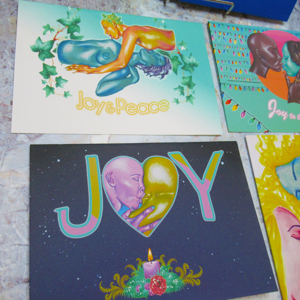 JOY - Greeting Card Set + Stamps