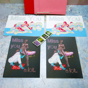 Miss You - Greeting Card Set + Stamps