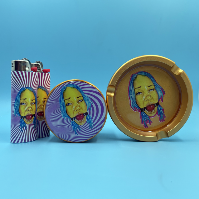 Grinder, Ashtray, & Lighter Bundle