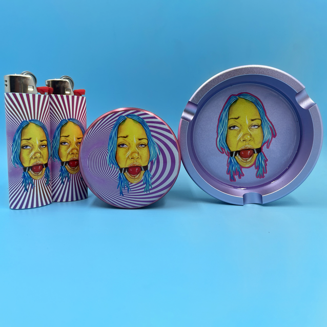 Grinder, Ashtray, & Lighter Bundle