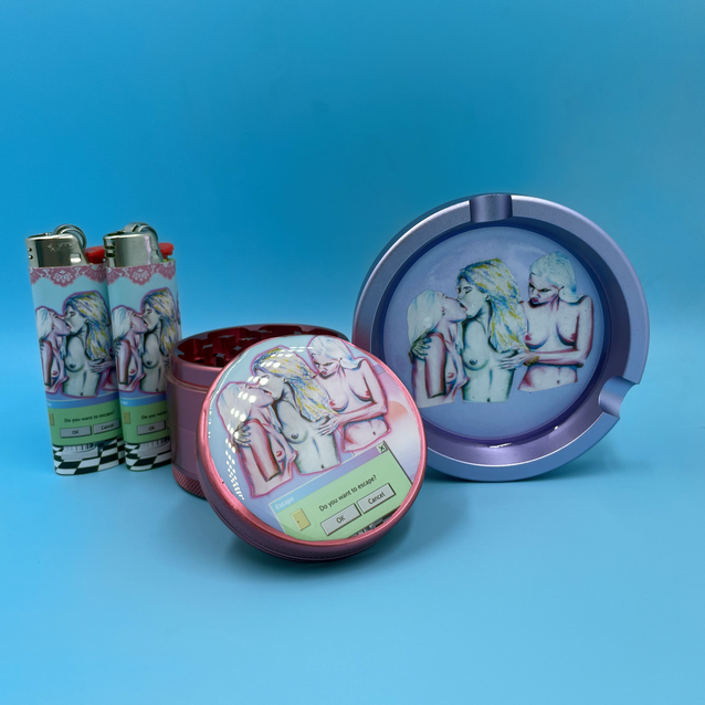 Grinder, Ashtray, & Lighter Bundle