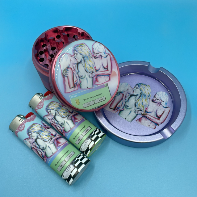 Grinder, Ashtray, & Lighter Bundle