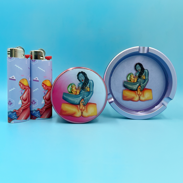 Grinder, Ashtray, & Lighter Bundle