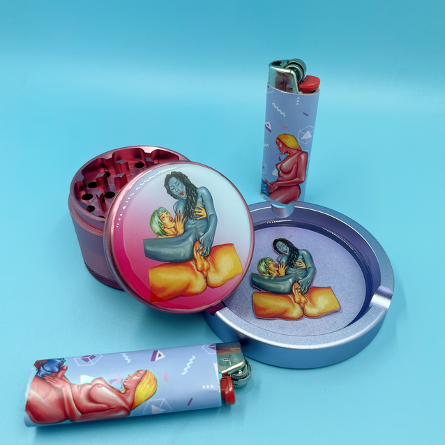 Grinder, Ashtray, & Lighter Bundle