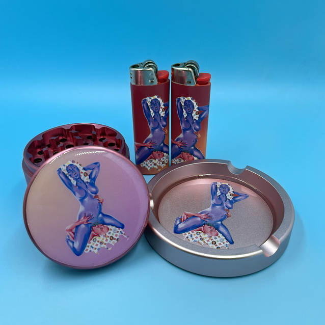 Grinder, Ashtray, & Lighter Bundle