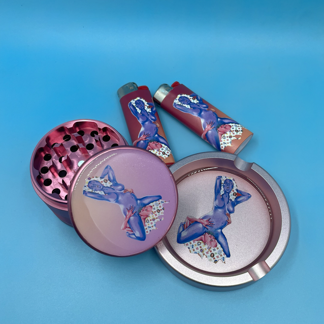 Grinder, Ashtray, & Lighter Bundle