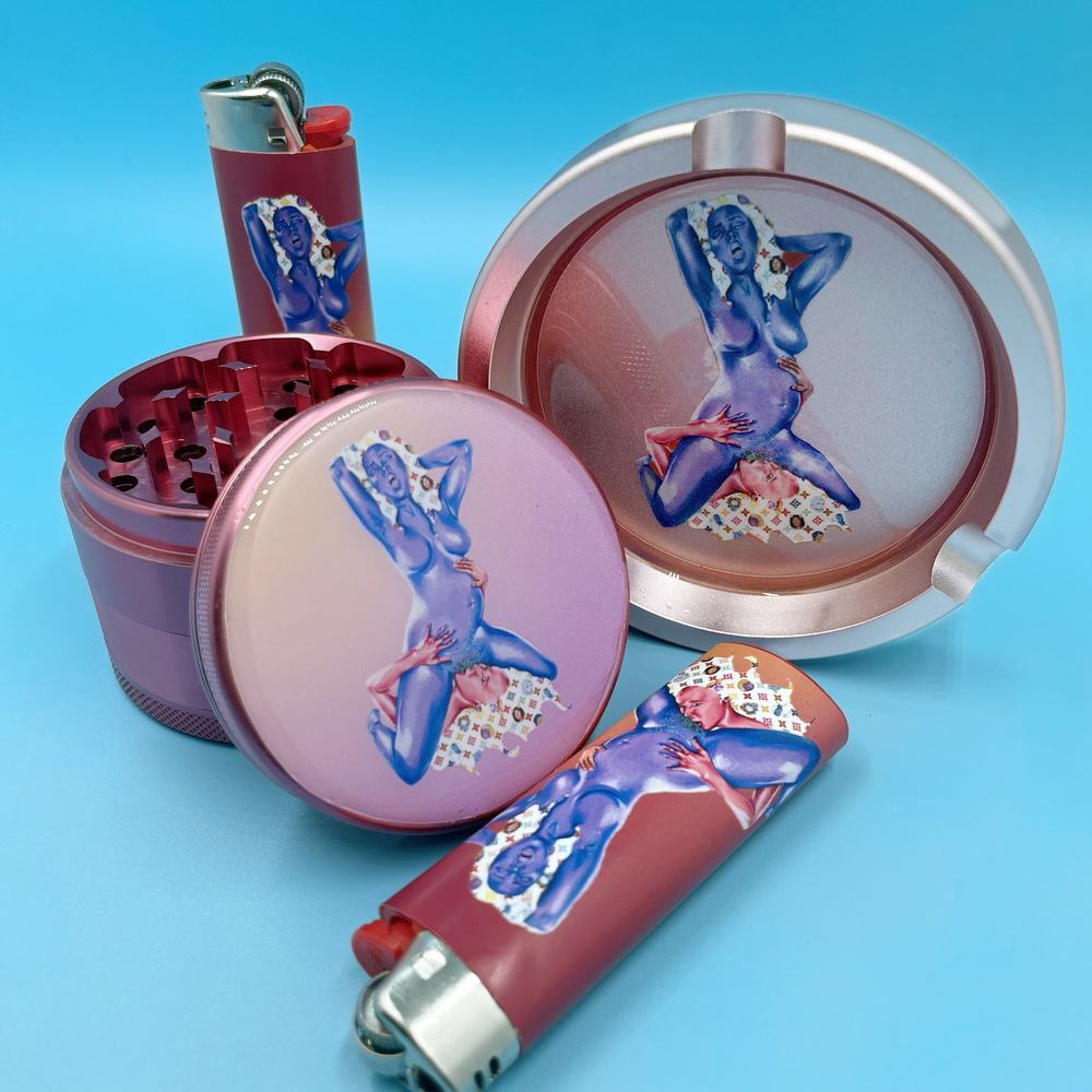 Grinder, Ashtray, & Lighter Bundle