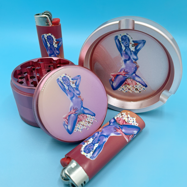 Grinder, Ashtray, & Lighter Bundle