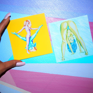 You Remind Me to Live - set of 2 sticker prints