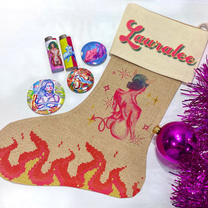 Personalized "Name" Holiday Stocking + Stuffers