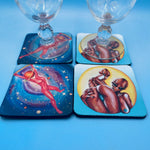 Handmade 4-Piece Coaster Sets