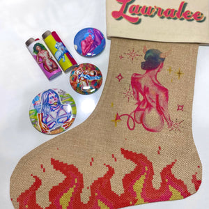 Personalized "Name" Holiday Stocking + Stuffers