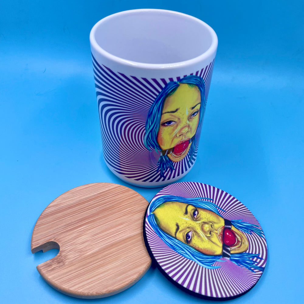 I'm Trying - Ceramic Art Mug & Coaster Set