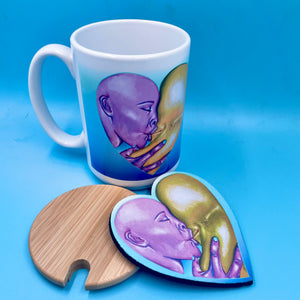 I'm Trying, C*nt! - Ceramic Art Mug & Coaster Set