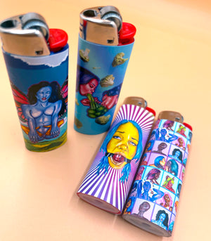 
                
                    Load image into Gallery viewer, Open to You -Set of 4 Art Lighters
                
            