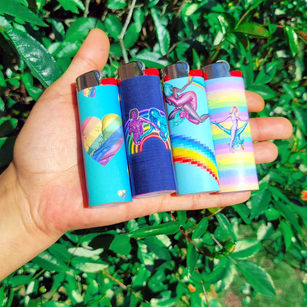 Real Gay Shit -Set of 4 Art Lighters