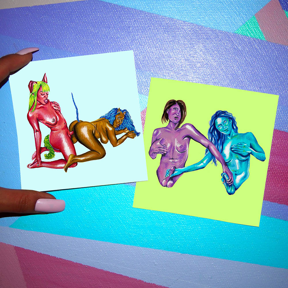 Real Friends - set of 2 sticker prints