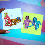 Real Friends - set of 2 sticker prints